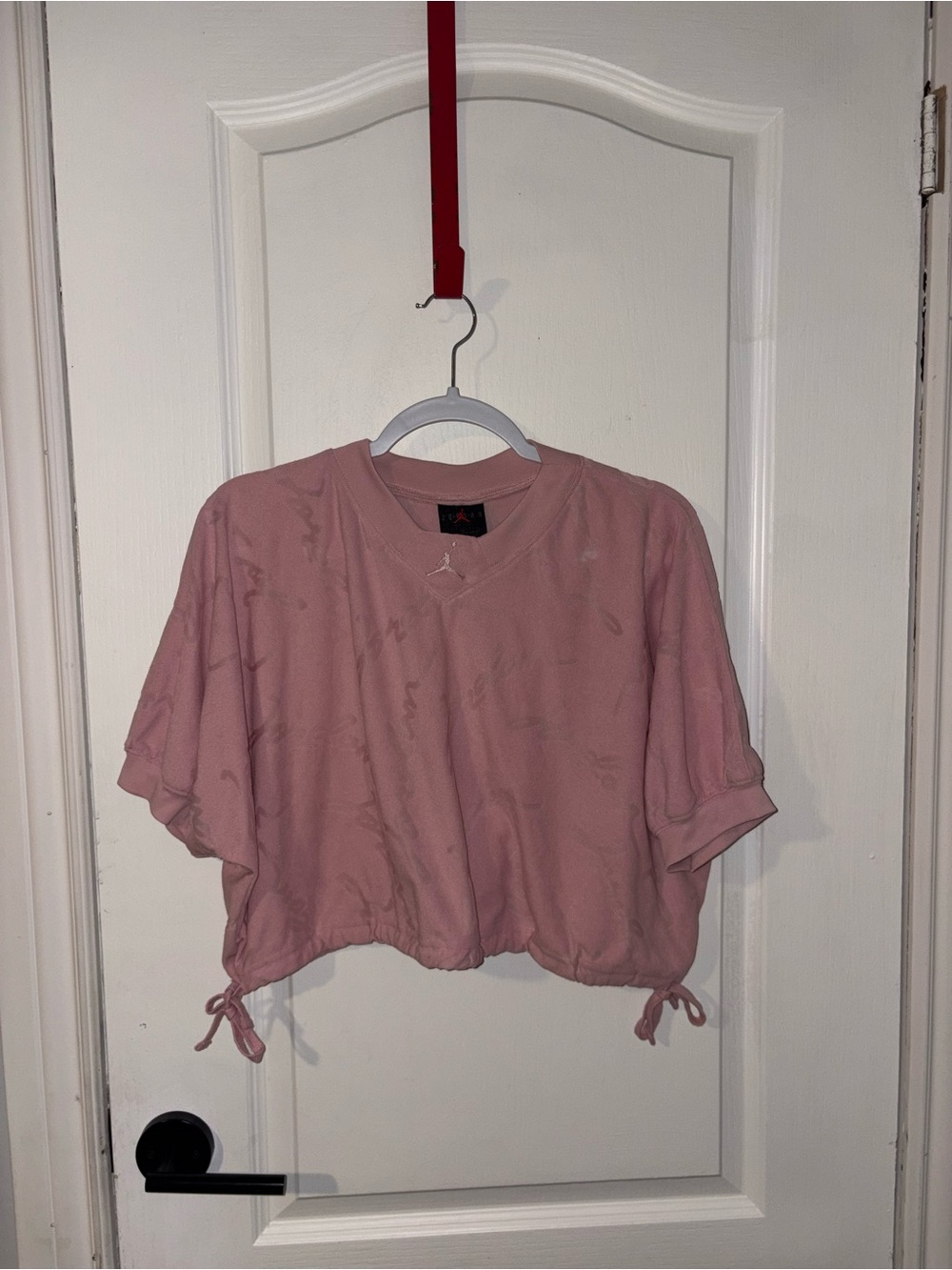 Jordan | Pink Printed Towel Tee | Size Large